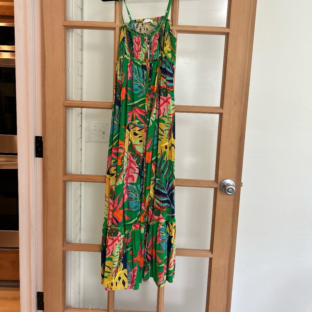 Karlie Maxi Button Front Dress Size Small